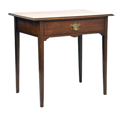 Lot 668 - George III single drawer table