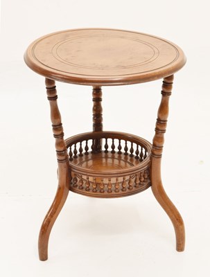 Lot 696 - Edwardian fruitwood circular occasional table