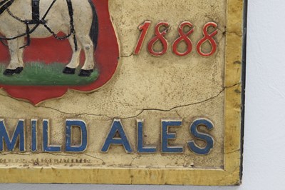 Lot 386 - Late 19th century advertising sign - Georges & Co, Pale and Mild Ale