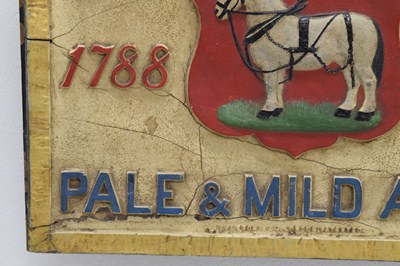 Lot 386 - Late 19th century advertising sign - Georges & Co, Pale and Mild Ale