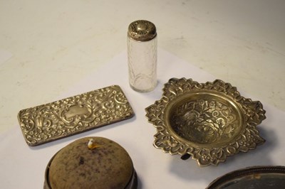 Lot 153 - Group of silver and white metal including two Indian dishes
