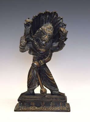 Lot 310 - Indian bronze figure of the Hindu lion god Narasimha