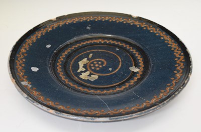 Lot 602 - Large pottery charger - 'Merget'