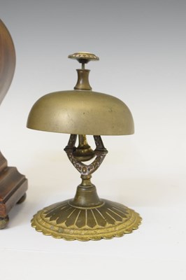 Lot 305 - Clock, musical box and bell