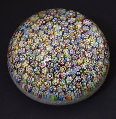 Lot 536 - Perthshire millefiori on lace paperweight