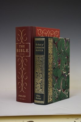 Lot 612 - Folio Society editions of The Bible and The Book of Common Prayer