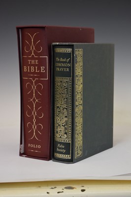 Lot 612 - Folio Society editions of The Bible and The Book of Common Prayer