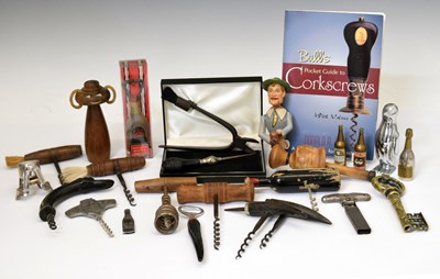 Lot 183 - Collection of vintage corkscrews and other items