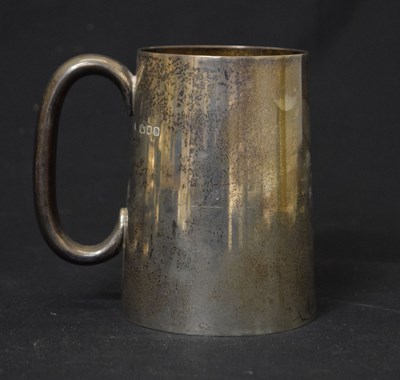 Lot 142 - George VI silver mug