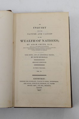 Lot 320 - Early edition of The Wealth of Nations, Adam Smith