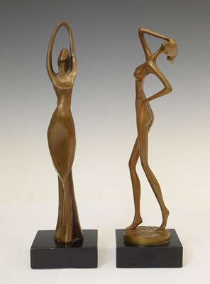 Lot 217 - Bernard Kim (b.1942, Korean/American) - Pair of bronze sculptures