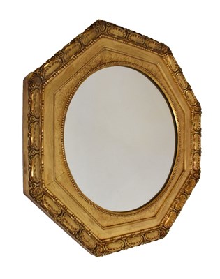 Lot 562 - Octagonal giltwood wall mirror