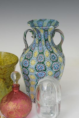 Lot 518 - Quantity of 20th century perfume bottles, art glass, etc