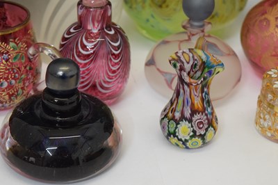 Lot 518 - Quantity of 20th century perfume bottles, art glass, etc