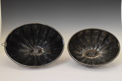 Lot 351 - Two 19th century silver plated meat covers