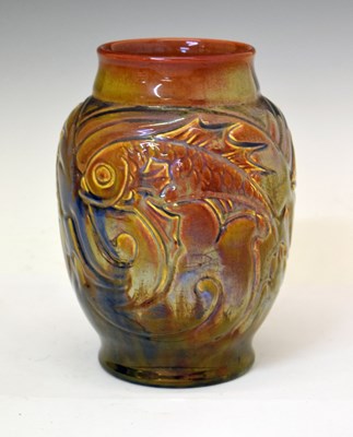 Lot 214 - Richard Joyce - Pilkington's Royal Lancastrian - Fish vase