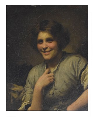 Lot 385 - Attributed to Thomas Benjamin Kennington (1856-1916) - Oil on canvas - 'Molly, The Maid of the Inn'