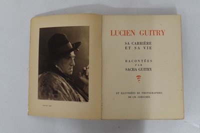Lot 333 - 'Lucien Guitry, Sa Carriere Et Sa Vie', Sacha Guitry