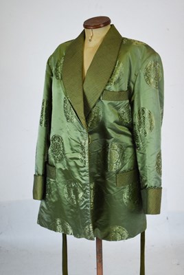 Lot 483 - Lady's Chinese green silk short jacket