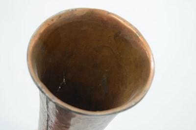 Lot 223 - 19th century copper coaching horn, having Royal cypher to front