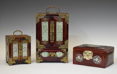 Lot 314 - Four Chinese jewellery boxes