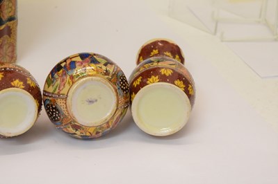 Lot 304 - Three small pairs of Oriental vases, etc