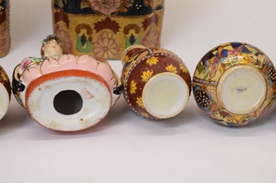 Lot 304 - Three small pairs of Oriental vases, etc