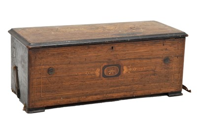 Lot 235 - 19th century inlaid rosewood musical box