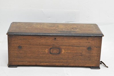 Lot 235 - 19th century inlaid rosewood musical box