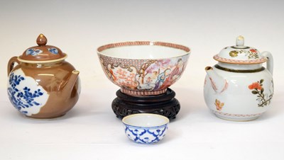 Lot 305 - Chinese Famille Rose bowl, etc.