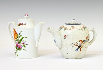 Lot 198 - 18th century Bristol (Champions) porcelain teapot and cover