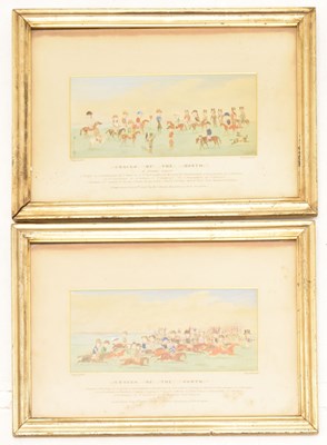 Lot 358 - Pair of coloured horse racing prints 'Cracks of The North' and 'Cracks of The South'