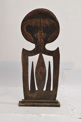 Lot 147 - Ethnographica - Carved wooden skull hook / hanger or 'Agiba', Kerewa people, Papua New Guinea