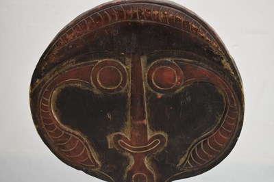 Lot 147 - Ethnographica - Carved wooden skull hook / hanger or 'Agiba', Kerewa people, Papua New Guinea