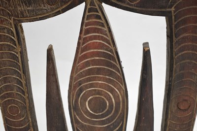 Lot 147 - Ethnographica - Carved wooden skull hook / hanger or 'Agiba', Kerewa people, Papua New Guinea