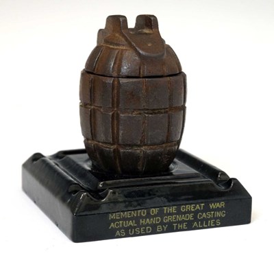 Lot 251 - First `World War British Mills bomb memento match striker