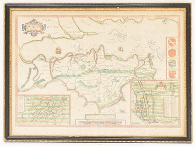 Lot 279 - Speed (John), 17th century hand coloured engraved map of the 'Island of Wight'