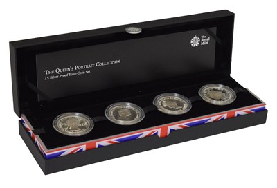 Lot 167 - Royal Mint Queen's Coronation 60th Anniversary silver proof four coin set