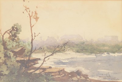 Lot 390 - Matthew James MacNally (Australian 1874-1943) - Watercolour - 'Morning Mists from the Esplanade, Cronulla'