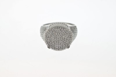 Lot 32 - Silver and cubic zirconia dress ring