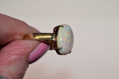 Lot 34 - Opal single stone ring