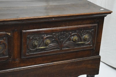 Lot 475 - Mid 18th century oak low dresser