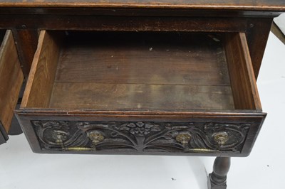 Lot 475 - Mid 18th century oak low dresser