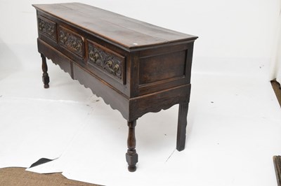 Lot 475 - Mid 18th century oak low dresser