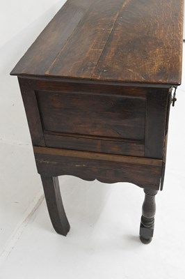 Lot 475 - Mid 18th century oak low dresser