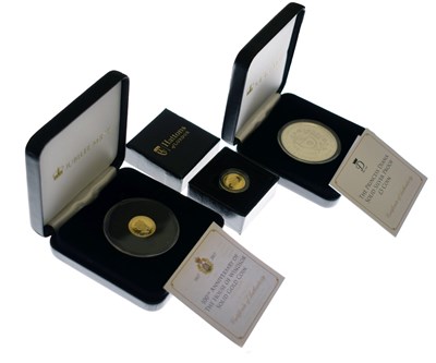 Lot 164 - Hattons of London Elizabeth II Alderney Quarter gold Sovereign