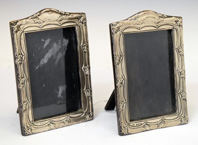 Lot 148 - Pair of Edward VII silver photo frames