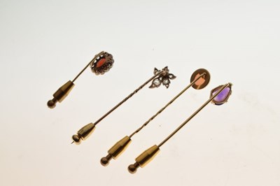 Lot 89 - Collection of four tie-pins