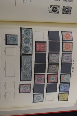 Lot 174 - Three Winsor albums of GB postage  stamps and an album of Queen Victoria envelope covers