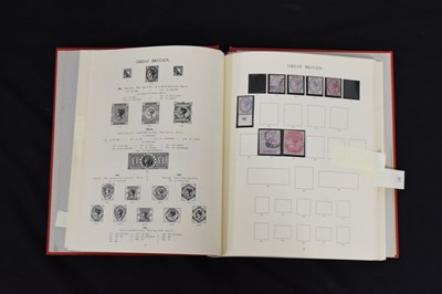 Lot 174 - Three Winsor albums of GB postage  stamps and an album of Queen Victoria envelope covers